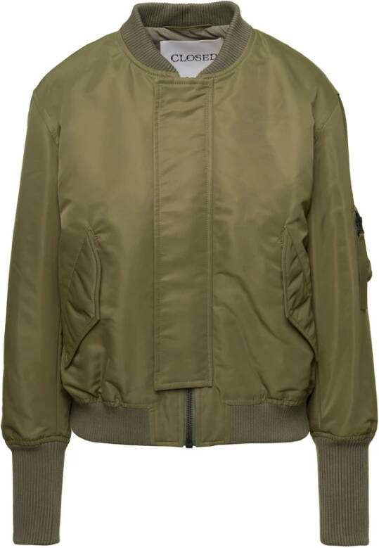 Closed Groene Bomberjack voor Dames Groen Dames