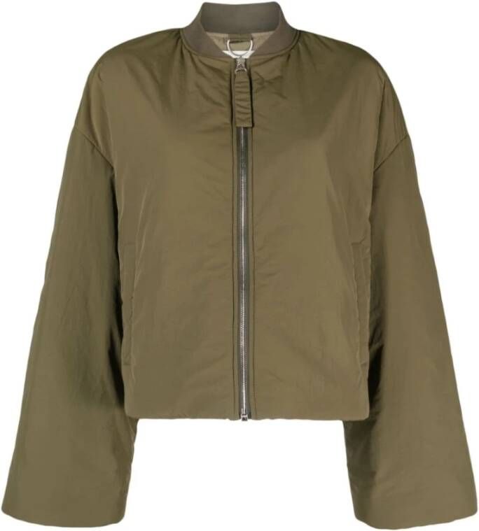 Closed Light Jackets Groen Dames