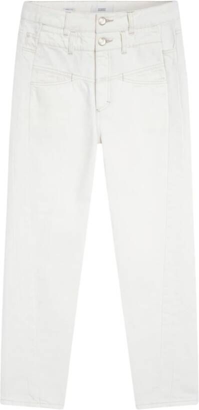 Closed Curved-X Creme Jeans White Dames