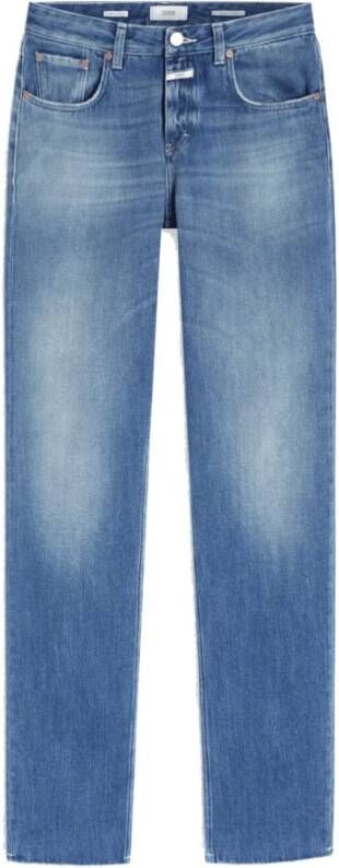 Closed Loose Fit Vintage Gewassen Denim Jeans Blauw Dames
