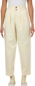 Closed Pants with peces and unpunakers Beige Dames
