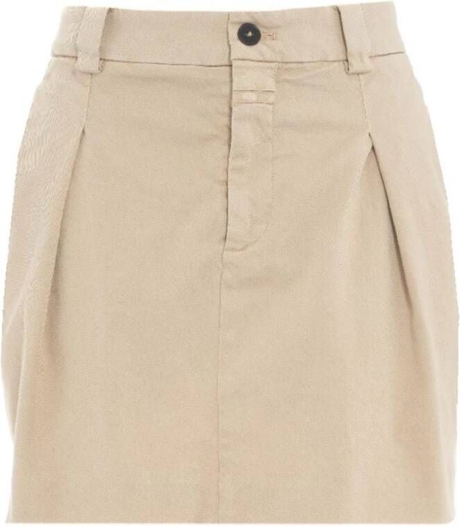 Closed Skirts Beige Dames