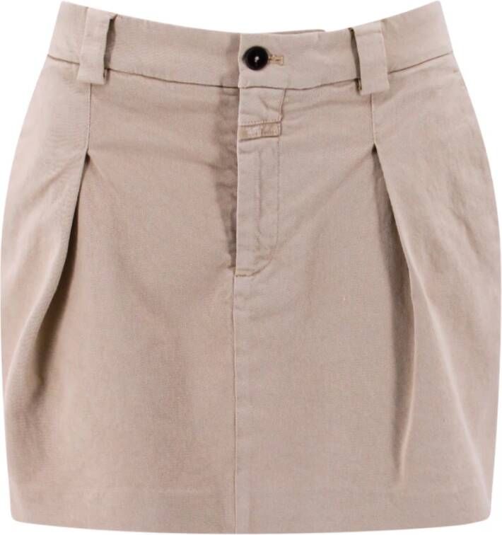 Closed Skirts Beige Dames