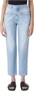 Closed Slim Fit Cropped Jeans Blauw Dames