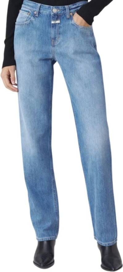 Closed Stijlvolle Comfortabele Straight Jeans Blauw Dames