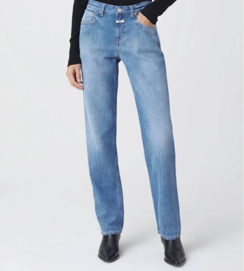 closed Straight Jeans Blauw Dames