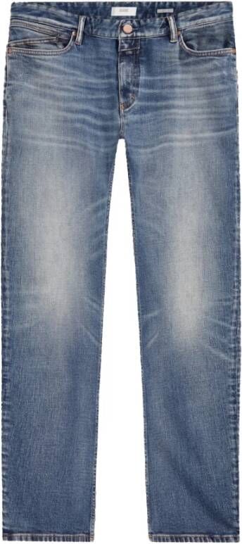 closed Straight Jeans Blauw Heren