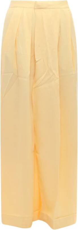 Closed Straight Trousers Geel Dames