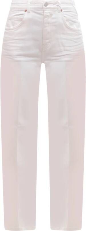 Closed Straight Trousers Wit Dames