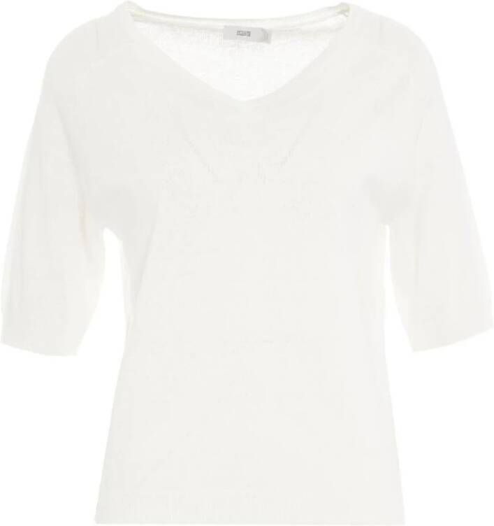Closed Elegante Witte T-Shirt met Lange Mouwen White Dames