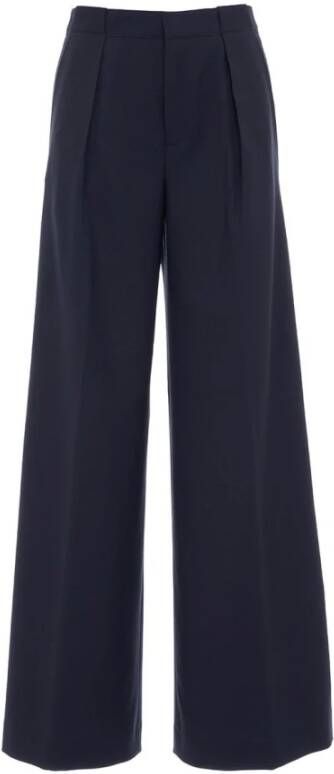 Closed Trousers Blauw Dames