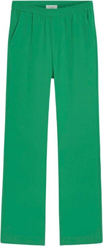 Closed Wide Trousers Groen Dames