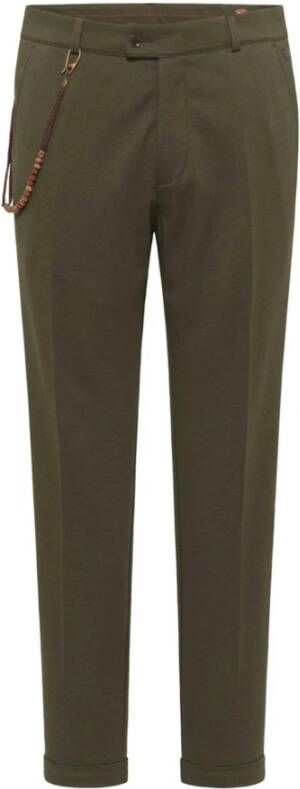 CG Club of Gents Stoffen broek met labelapplicatie model 'Clow'