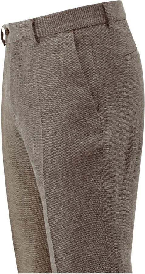 CG Club of Gents Pantalon van linnenmix met wol model 'Paco'