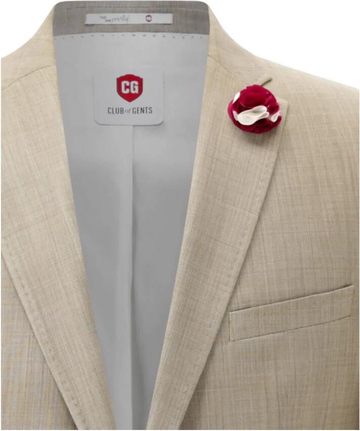 CG Club of Gents Slim fit 2-knoops colbert met sierdetail