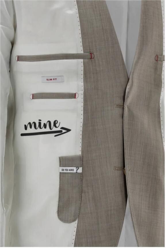 CG Club of Gents Slim fit 2-knoops colbert met sierdetail - Foto 2