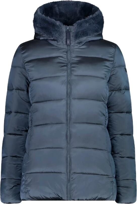 CMP Blauwe Winterjas met Synthetische Bont Blue Dames - Foto 2