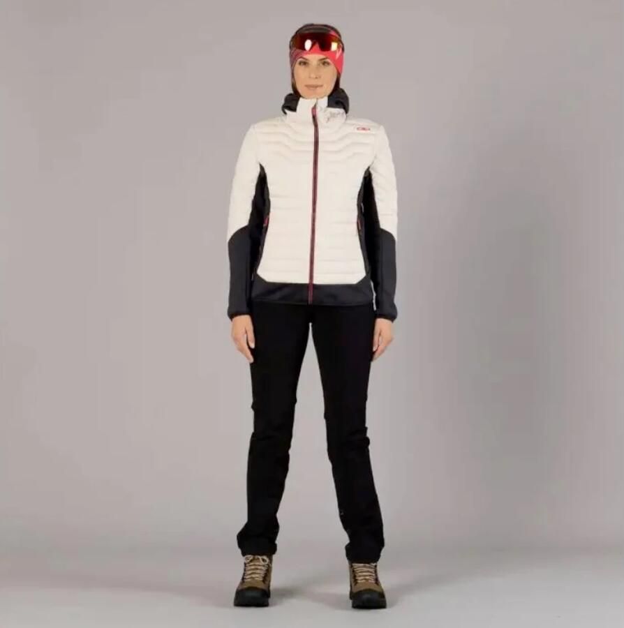 CMP Waterafstotende winddichte jas met capuchon Beige Dames - Foto 3