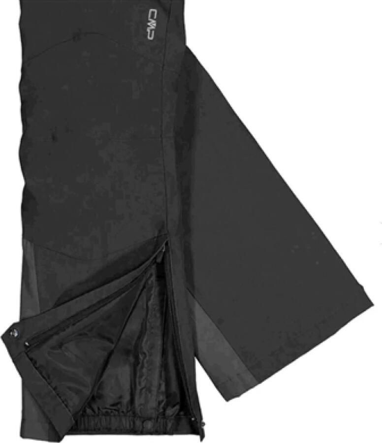 CMP Zwarte Skibroek met Afneembare Bandjes Black Heren
