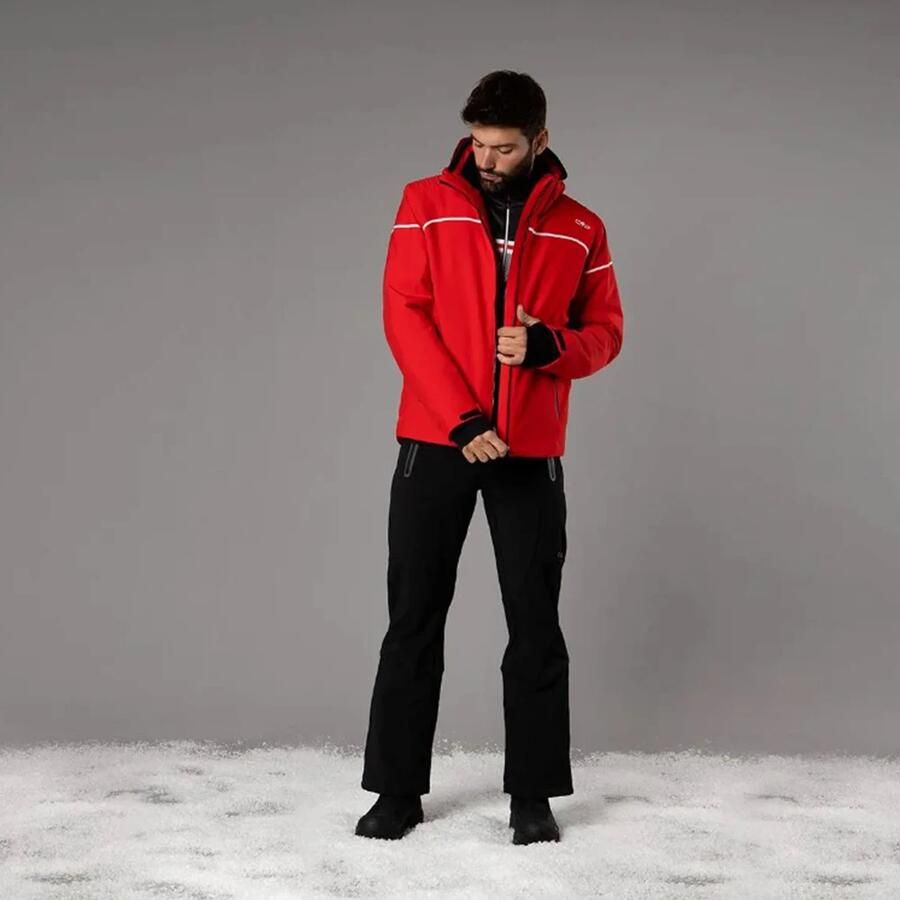 CMP Zwarte outdoor broek met reflecterende details Black Heren