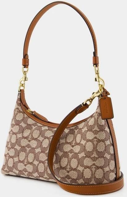 Coach Bruine leren schoudertas Brown Dames - Foto 3