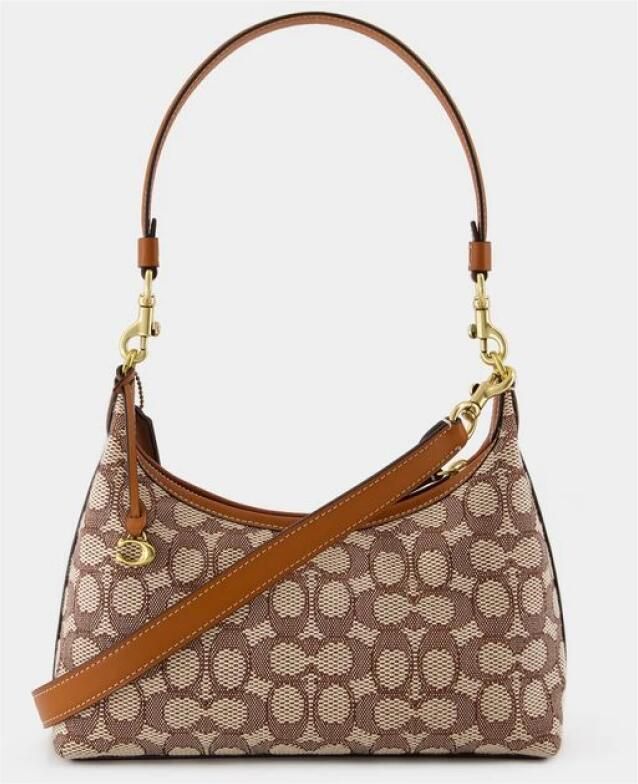 Coach Bruine leren schoudertas Brown Dames - Foto 2