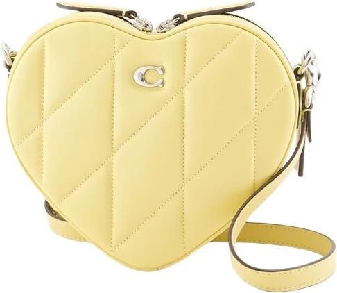 Coach Crossbody bags Quilted Leather Heart Crossbody in geel