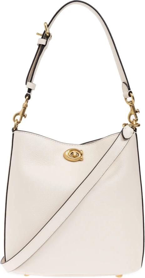 Coach Shoppers Polished Pebble Soft Willow 19 in crème - Foto 7