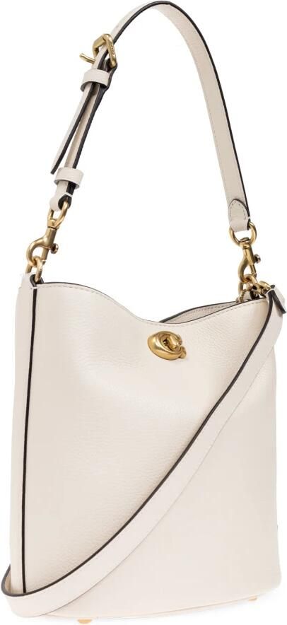 Coach Shoppers Polished Pebble Soft Willow 19 in crème - Foto 10