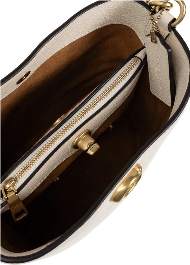 Coach Shoppers Polished Pebble Soft Willow 19 in crème - Foto 5