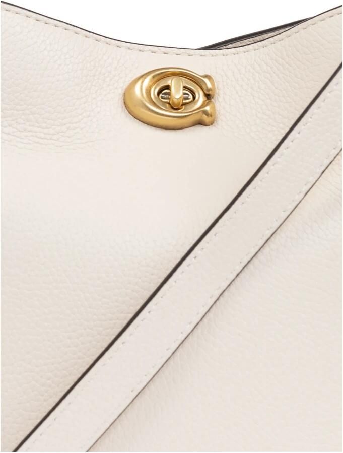 Coach Shoppers Polished Pebble Soft Willow 19 in crème - Foto 4