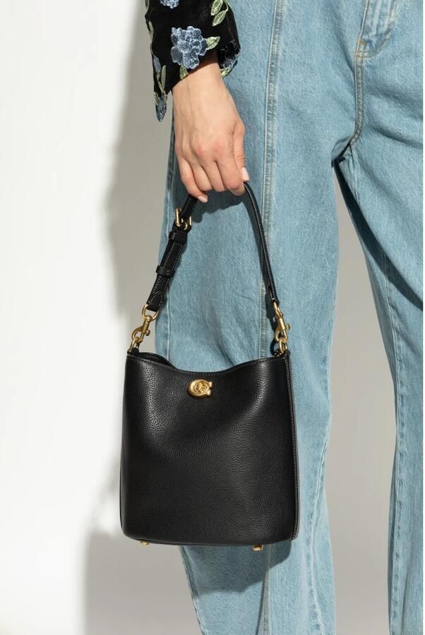 Coach Shoppers Polished Pebble Soft Willow 19 in zwart - Foto 8