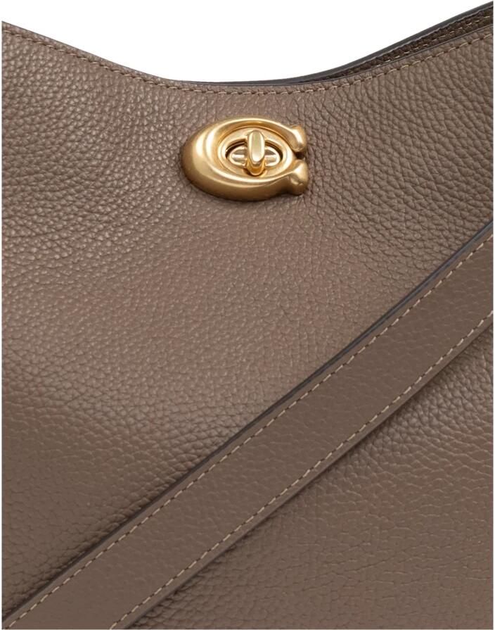 Coach Shoppers Polished Pebble Soft Willow B in bruin - Foto 5