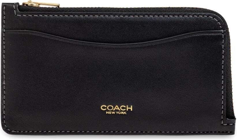 Coach Zwarte New York Zip Portemonnee Black Dames