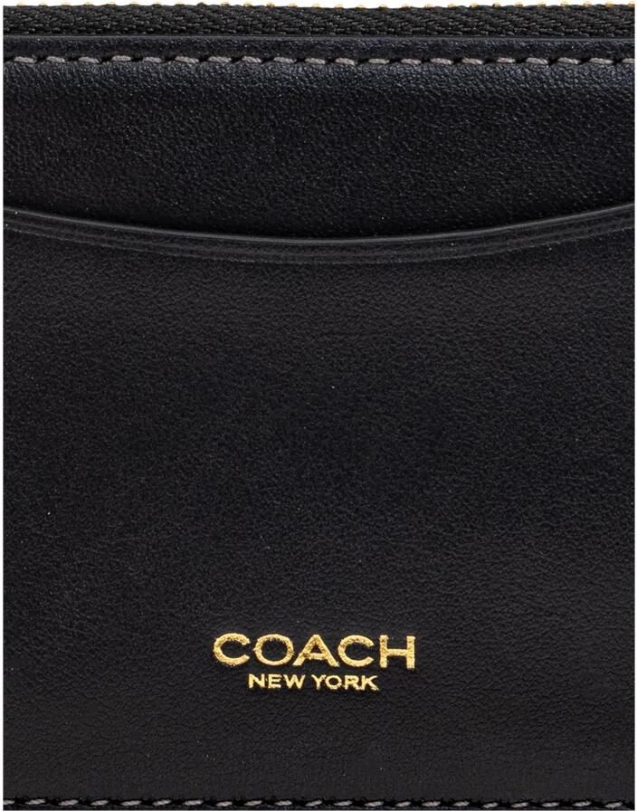 Coach Zwarte New York Zip Portemonnee Black Dames - Foto 5