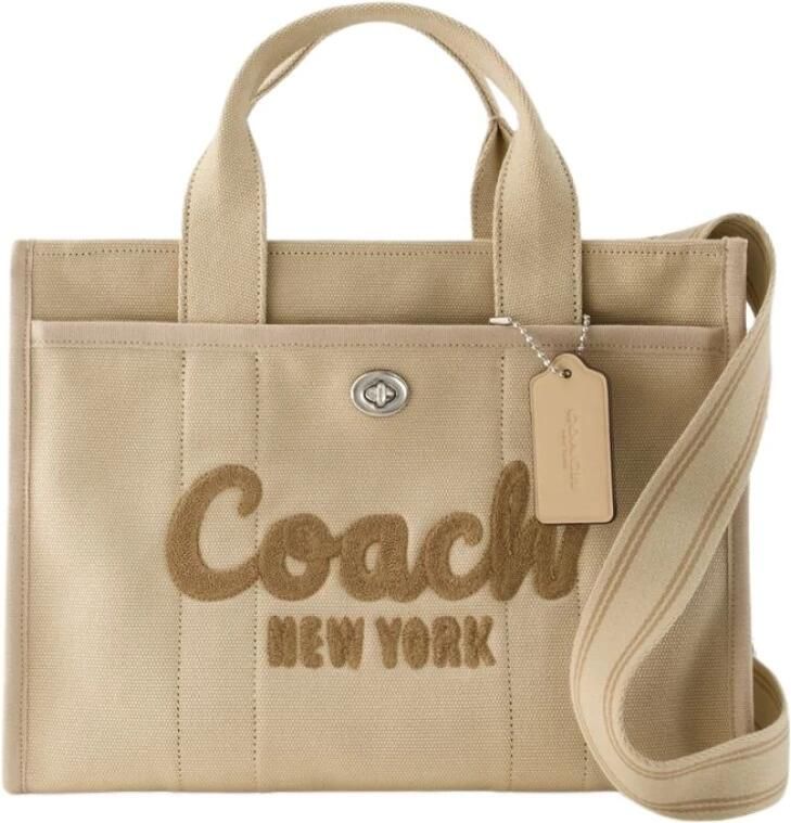 Coach Beige Cargo Tote Handtas Beige Dames - Foto 13