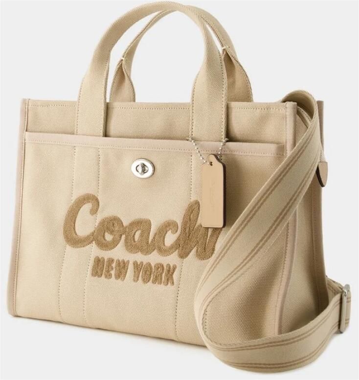 Coach Beige Cargo Tote Handtas Beige Dames - Foto 12