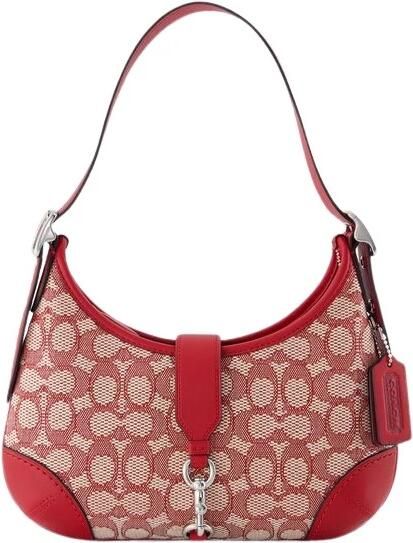 Coach Crossbody bags Signature Jacquard Hampton in roze - Foto 9