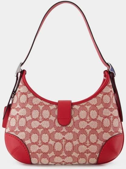 Coach Crossbody bags Signature Jacquard Hampton in roze - Foto 8