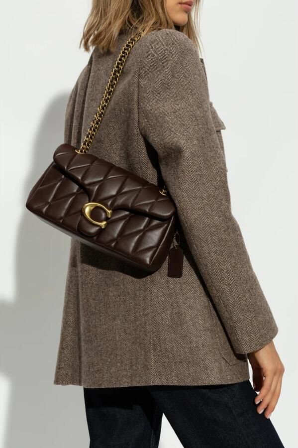 Coach Crossbody bags Quilted Tabby Shoulder Bag 26 With Chain in bruin - Foto 8