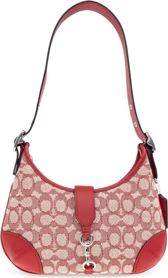 Coach Crossbody bags Signature Jacquard Hampton in roze