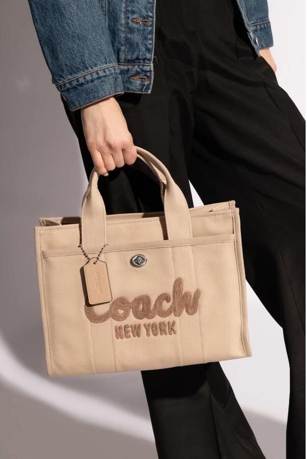 Coach Beige Cargo Tote Handtas Beige Dames - Foto 15