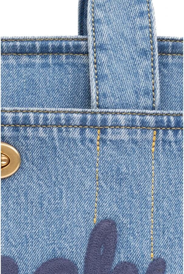 Coach Shoppers & Totes Denim Cargo Tote in blauw - Foto 11