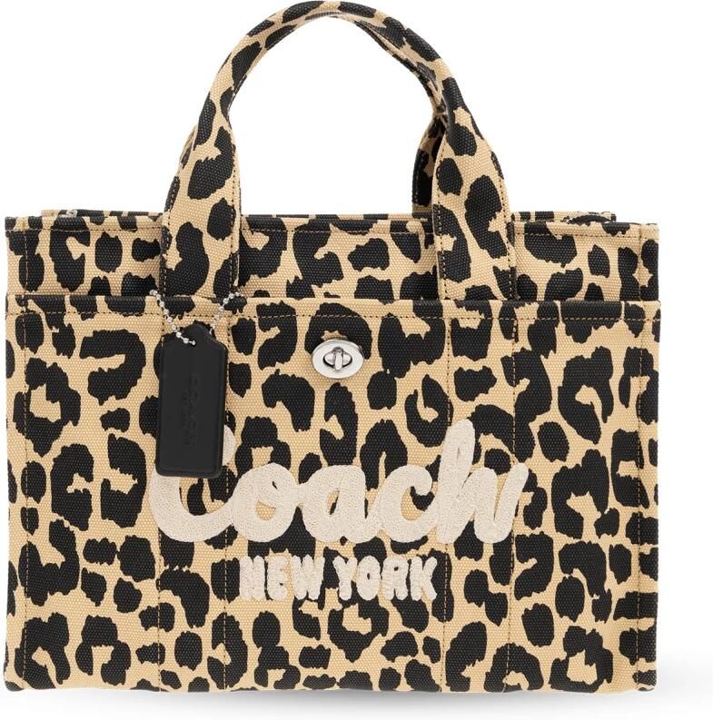 Coach Stijlvolle Animal Print Schoudertas Brown Dames - Foto 3