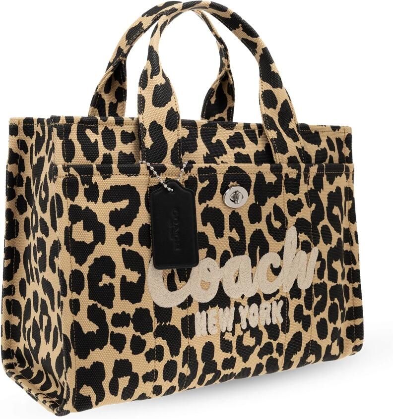 Coach Stijlvolle Animal Print Schoudertas Brown Dames - Foto 4