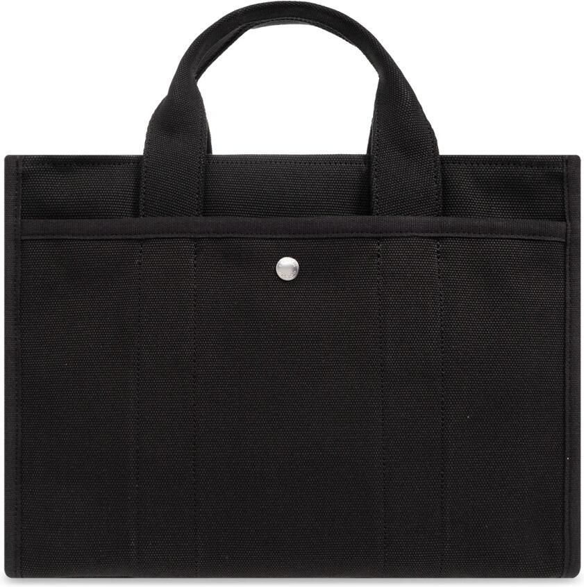 Coach Geborduurd Logo Canvas Cargo Tote Tas Black Dames - Foto 6