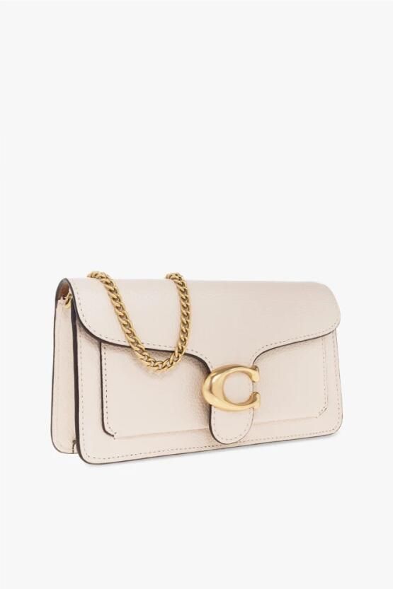 Coach Clutches Polished Pebble Leather Tabby Chain Clutch in beige - Foto 6