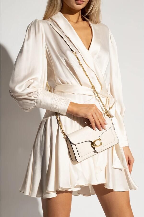 Coach Clutches Polished Pebble Leather Tabby Chain Clutch in beige - Foto 2