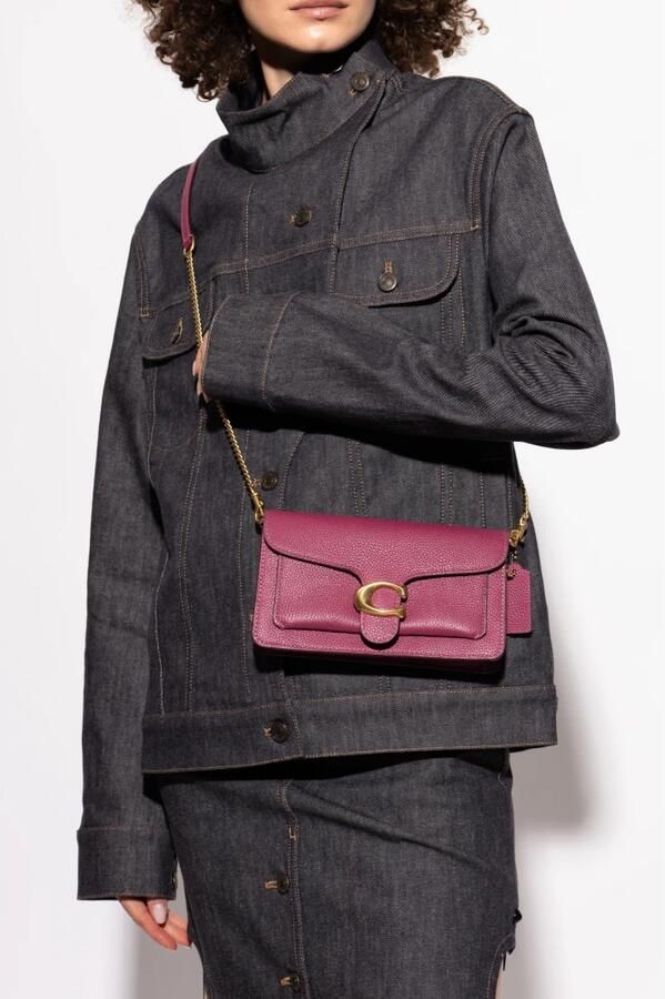 Coach Hobo bags Tabby Crossbody Leather Pink in roze - Foto 4