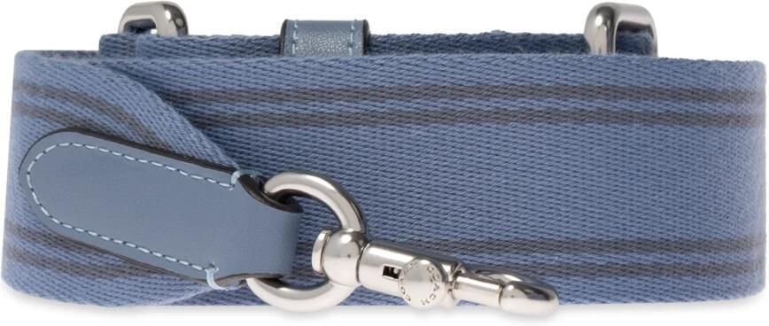 Coach Geborduurde Logo Canvas Cargo Tote Tas Blue Dames - Foto 9